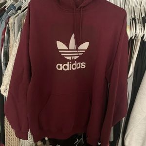 Burgundy Adidas Hoodie